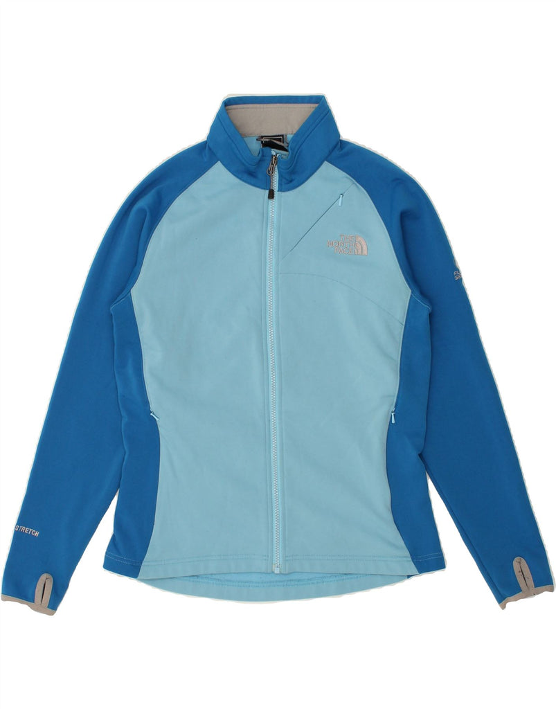 THE NORTH FACE Womens Tracksuit Top Jacket UK 14 Medium Blue Colourblock | Vintage The North Face | Thrift | Second-Hand The North Face | Used Clothing | Messina Hembry 