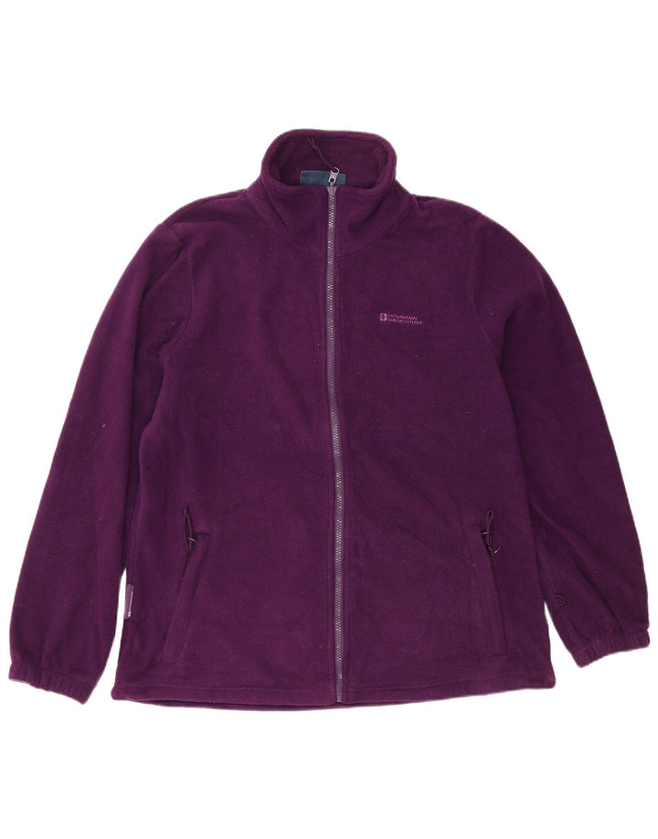 MOUNTAIN WAREHOUSE Womens Liner Fleece Jacket UK 16 Large Purple Polyester