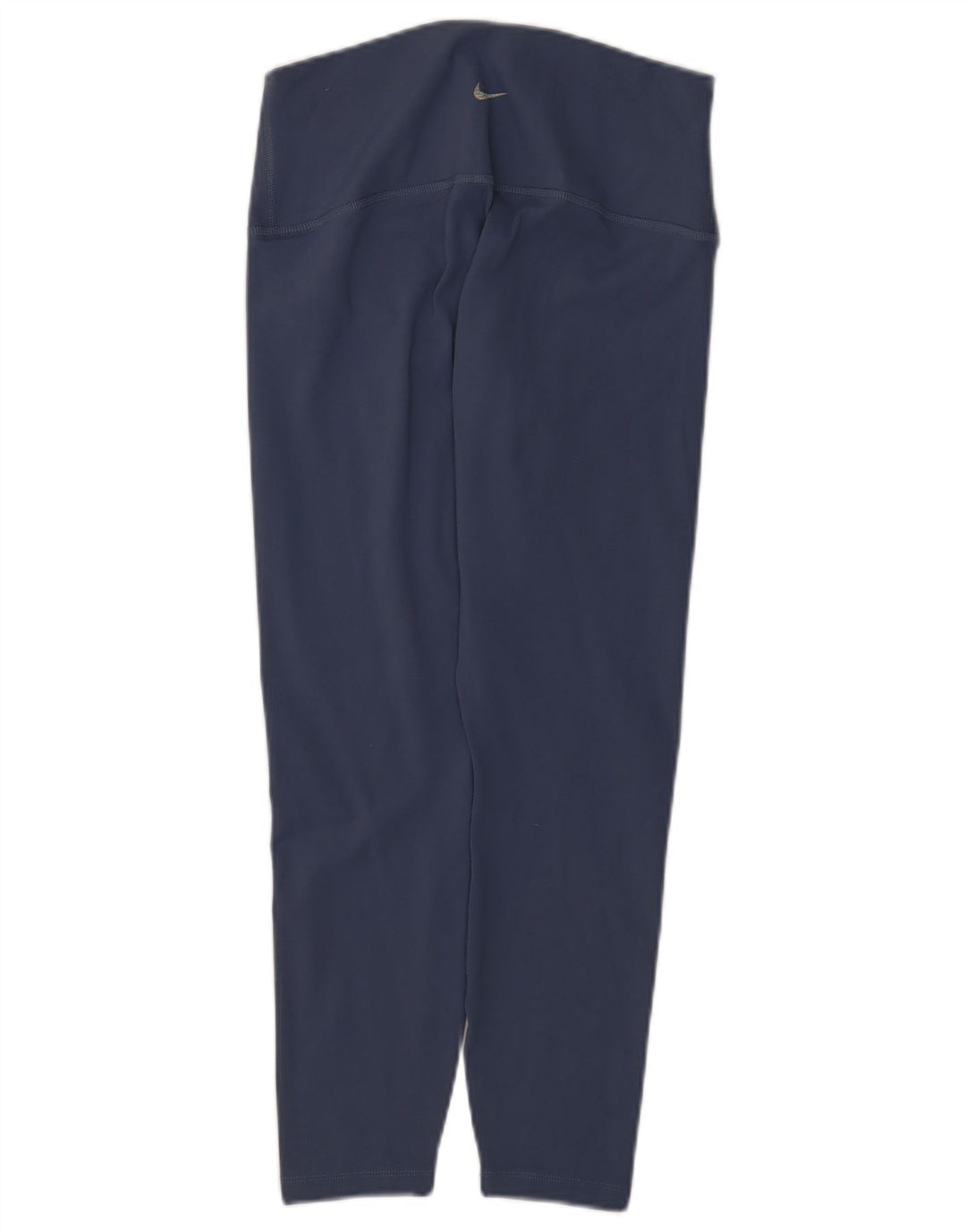 Nike Womens Dri Fit Leggings UK 14 Large  Navy Blue Polyester