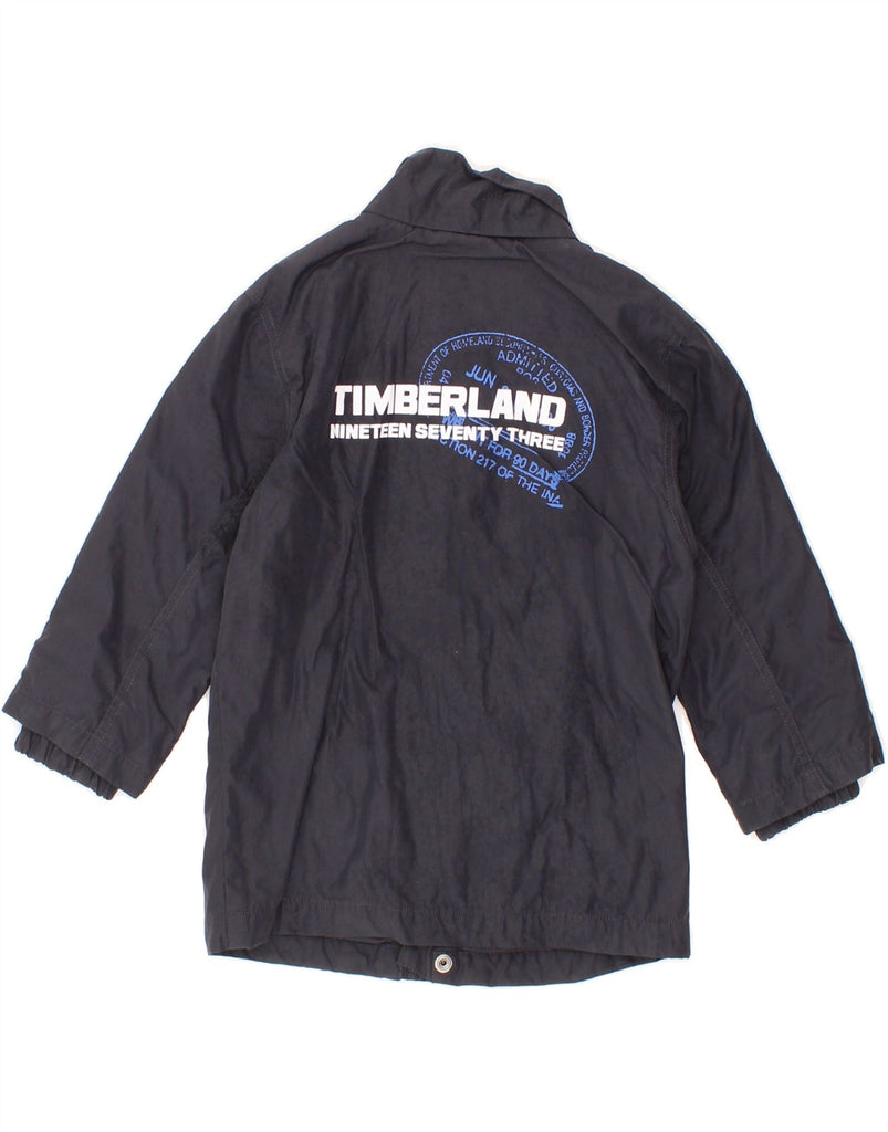 TIMBERLAND Baby Boys Graphic Windbreaker Jacket 18-24 Months Black Nylon Vintage Timberland and Second-Hand Timberland from Messina Hembry 