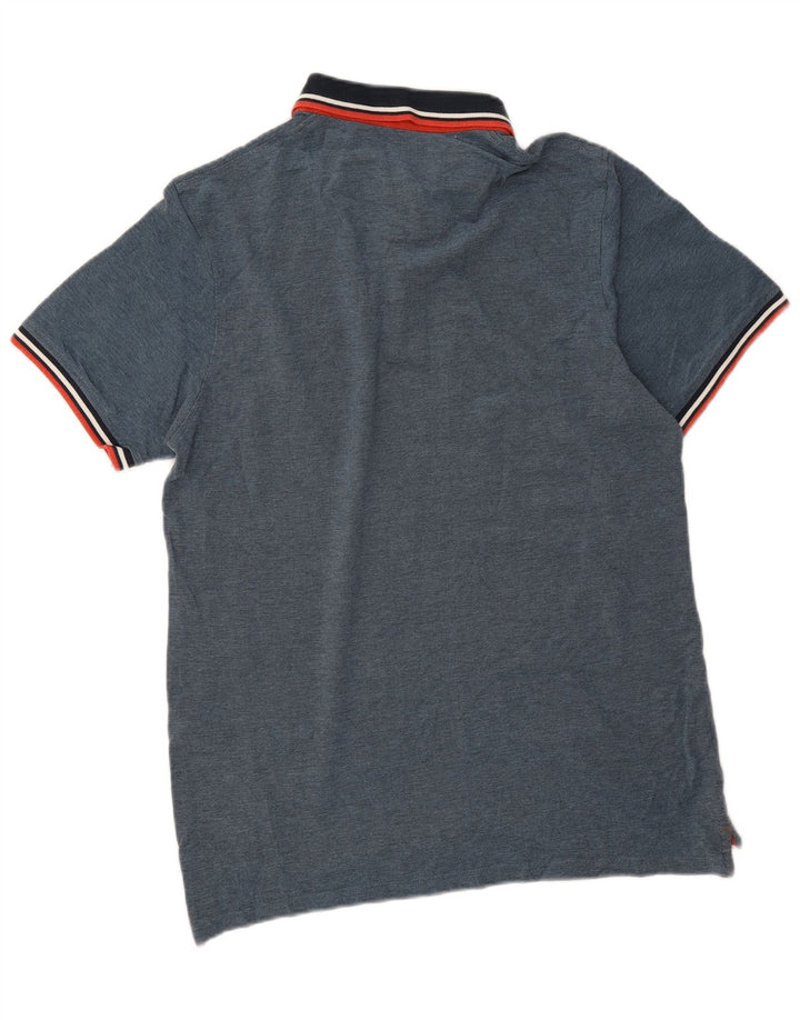 Jack & Jones Mens Polo Shirt XL Blue Cotton