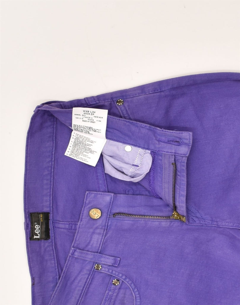 LEE Womens Straight Jeans W29 L29  Purple Cotton | Vintage Lee | Thrift | Second-Hand Lee | Used Clothing | Messina Hembry 