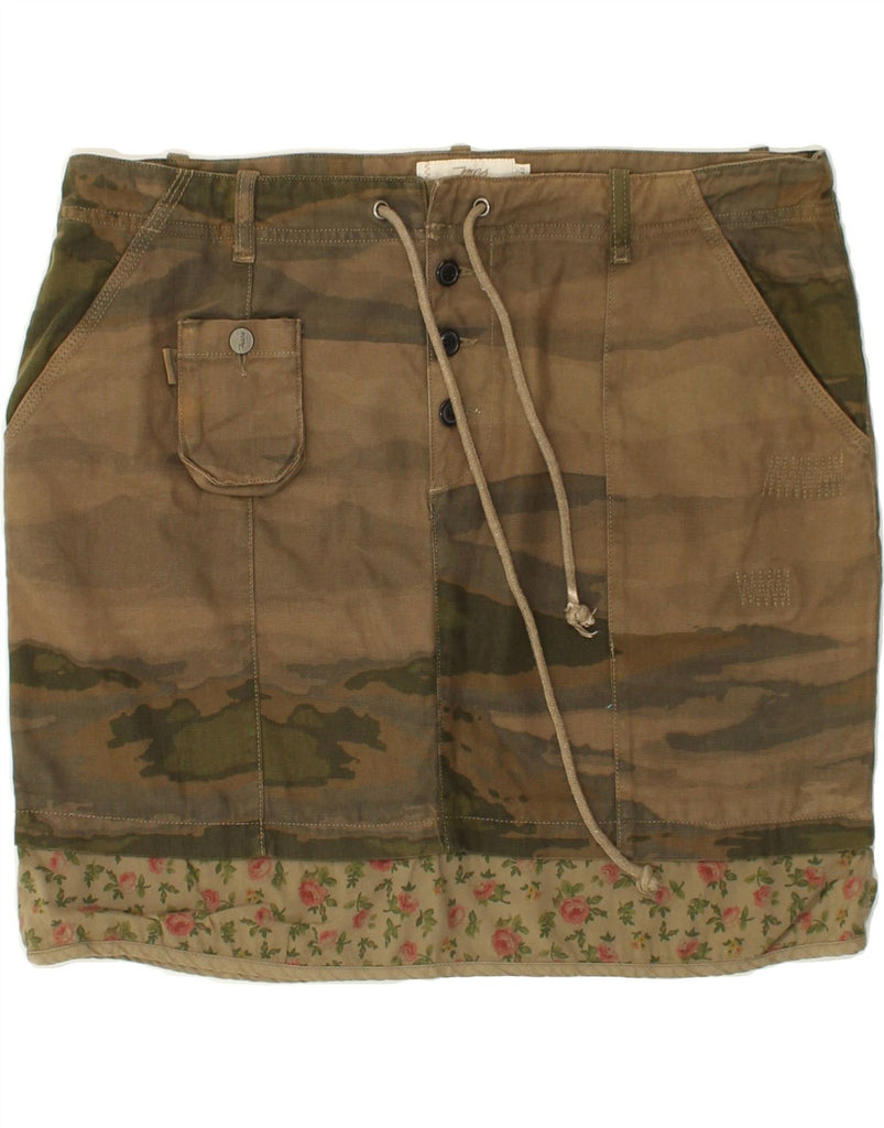 MARLBORO CLASSICS Womens Straight Skirt EU 42 Large W36 Khaki Camouflage | Vintage Marlboro Classics | Thrift | Second-Hand Marlboro Classics | Used Clothing | Messina Hembry 