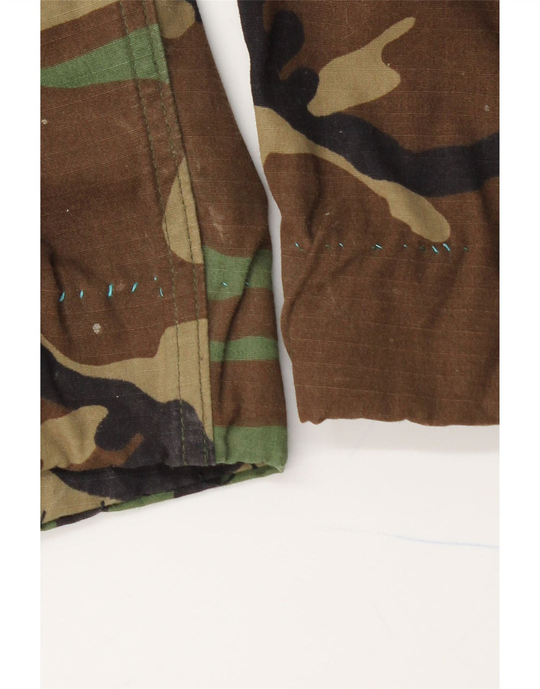 VINTAGE Mens Capri Cargo Trousers Medium W35 L26 Green Camouflage
