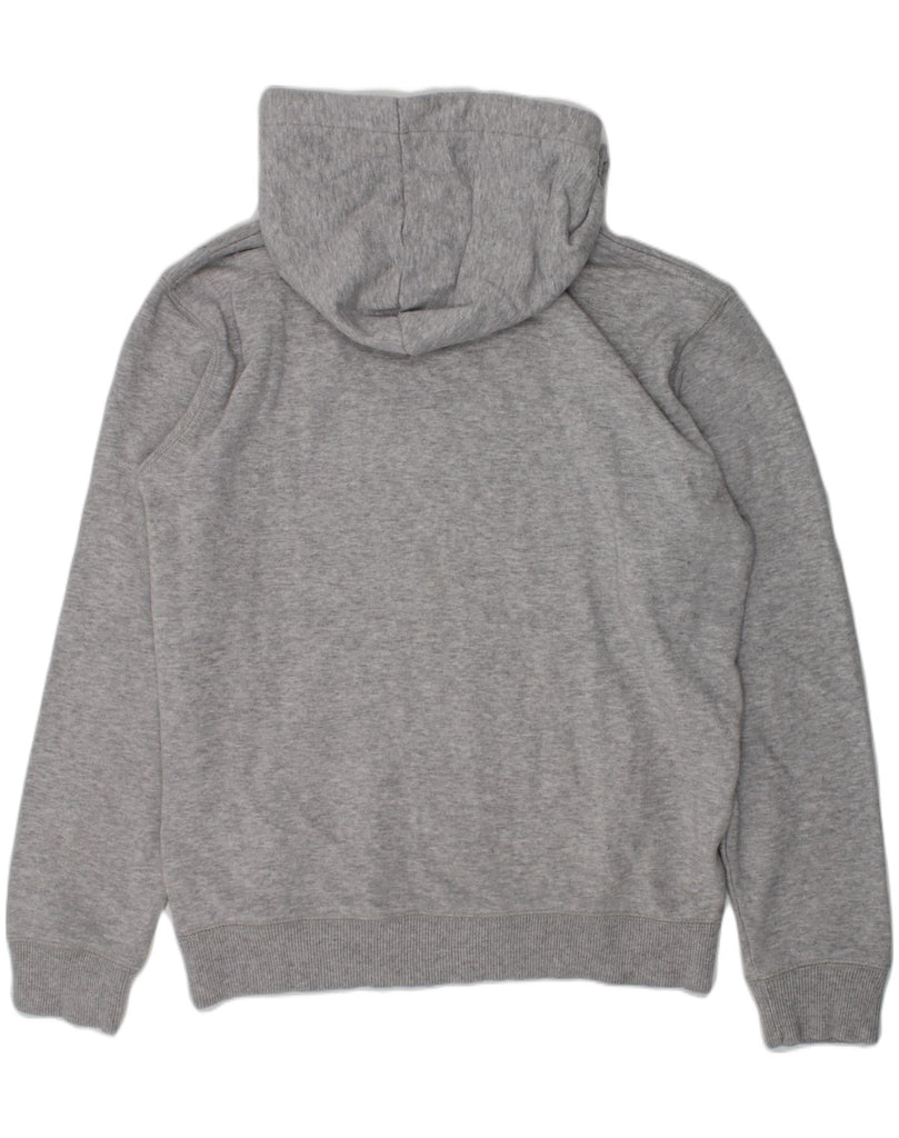 QUIKSILVER Girls Graphic Hoodie Jumper 9-10 Years Small  Grey Cotton | Vintage Quiksilver | Thrift | Second-Hand Quiksilver | Used Clothing | Messina Hembry 