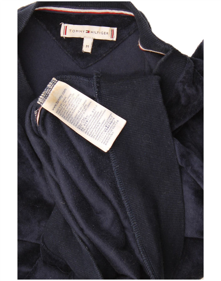 Tommy Hilfiger Mens Graphic Sweatshirt Jumper Medium Navy Blue Colourblock