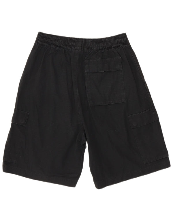 Nike Mens Cargo Shorts Small W27 Black Pinstripe Cotton