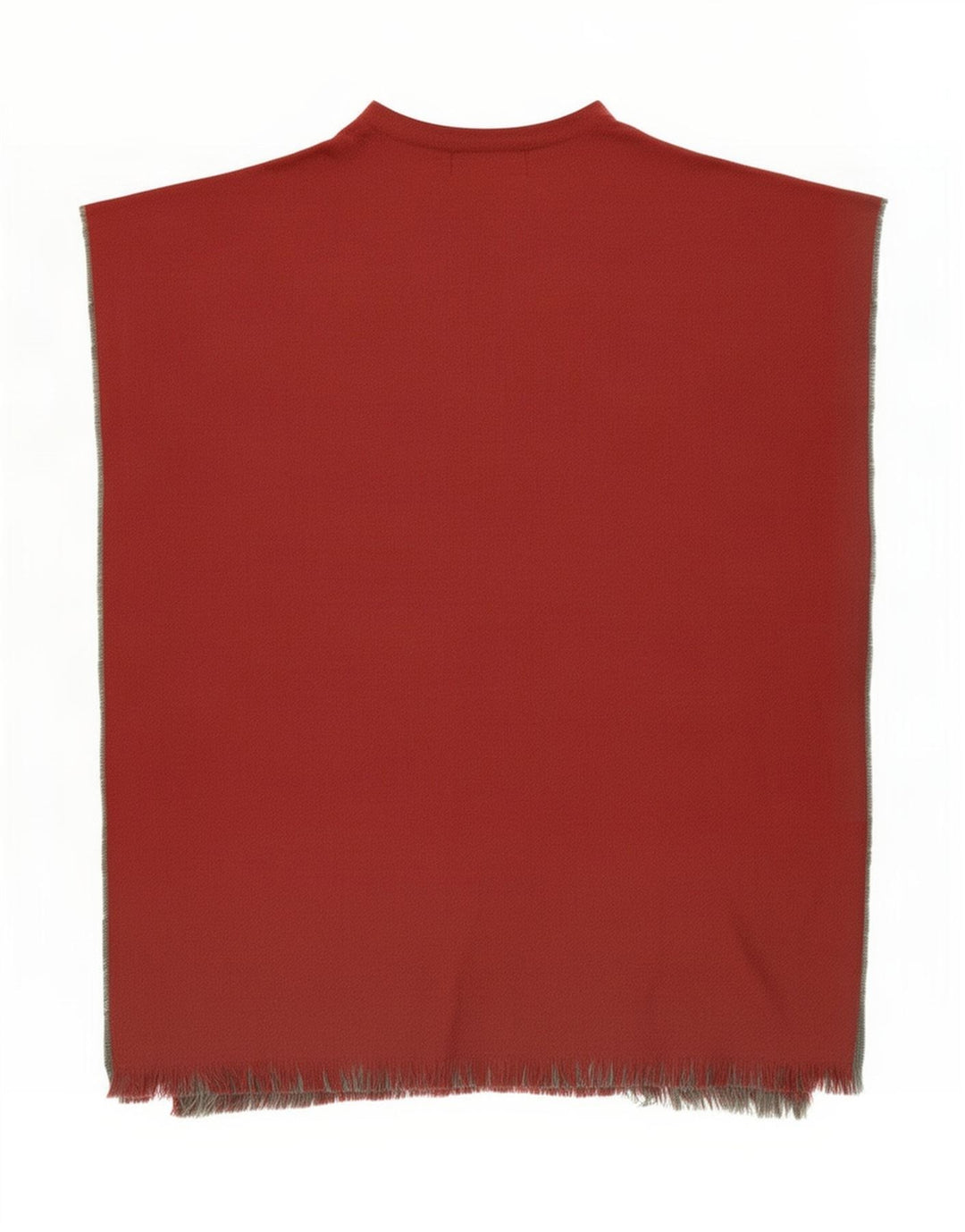 Roccobarocco Womens Poncho Coat One Size Burgundy Acrylic