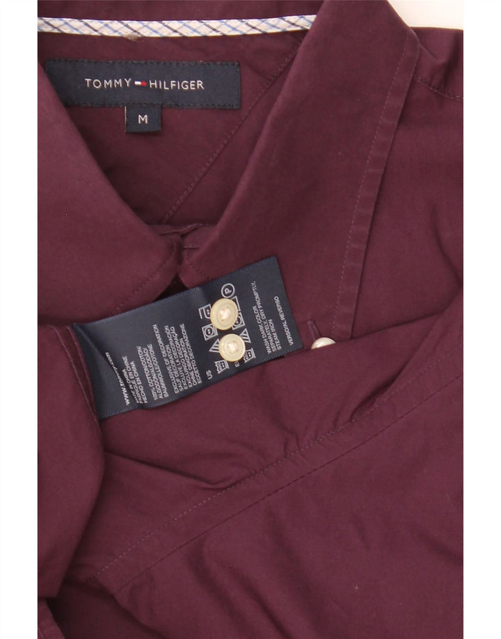 Tommy Hilfiger Mens Shirt Medium Purple Cotton