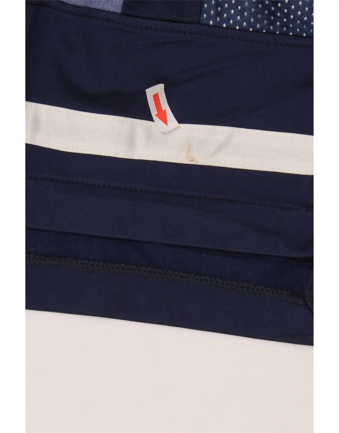 ASICS Mens Graphic Tracksuit Top Jacket Large Navy Blue Colourblock