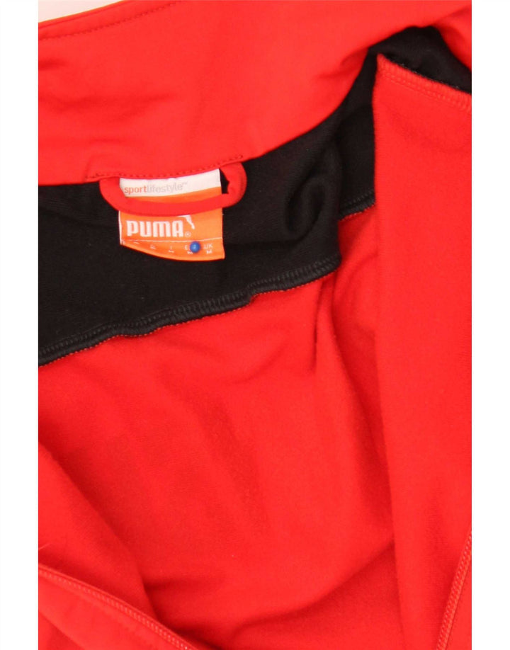 Puma Mens Graphic Tracksuit Top Jacket Medium Red Colourblock