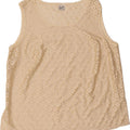 PRIMAVERA FIRENZE Womens Sleeveless Blouse Top IT 46 Large Beige Geometric Vintage Primavera Firenze and Second-Hand Primavera Firenze from Messina Hembry 