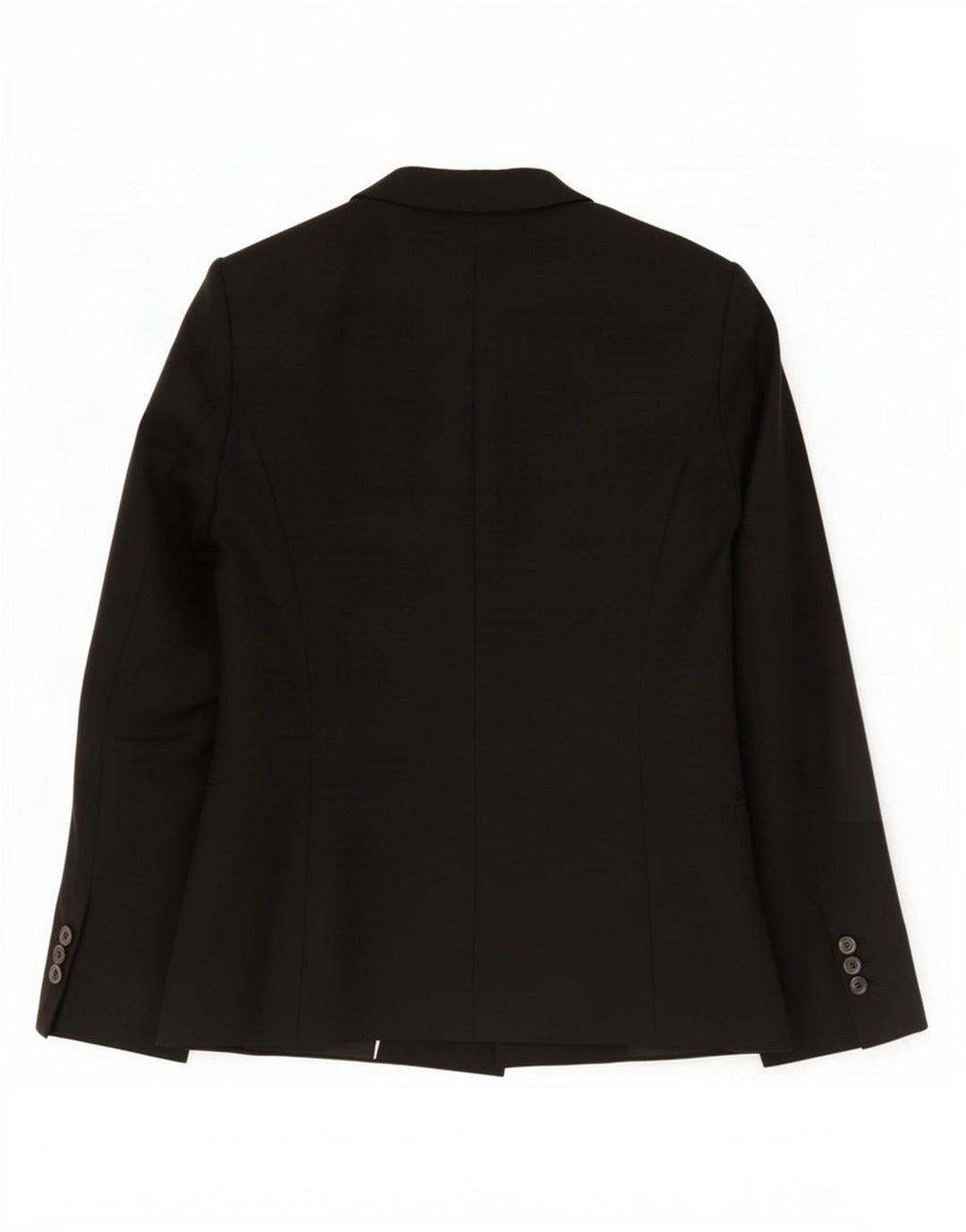 Zara Womens 1 Button Blazer Jacket UK 12 Medium Black Polyester