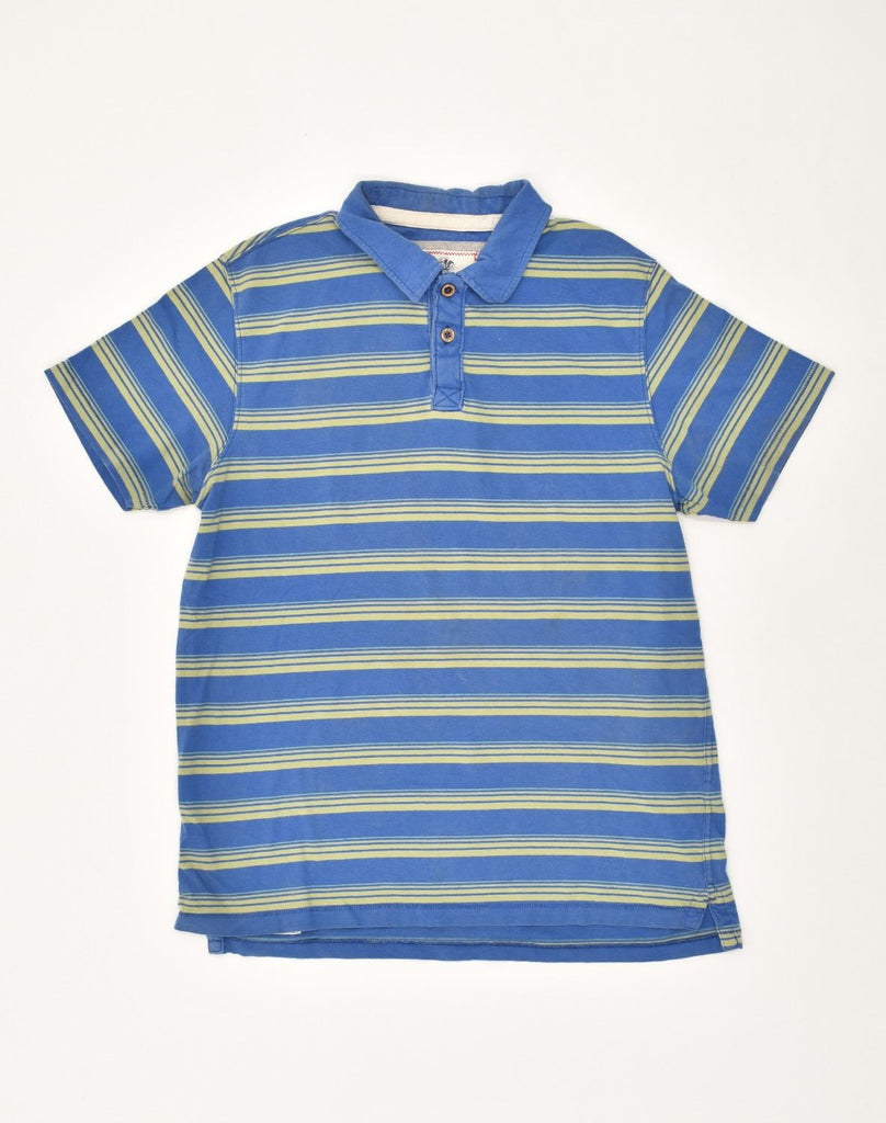 FAT FACE Mens Polo Shirt Medium Blue Striped Cotton | Vintage Fat Face | Thrift | Second-Hand Fat Face | Used Clothing | Messina Hembry 