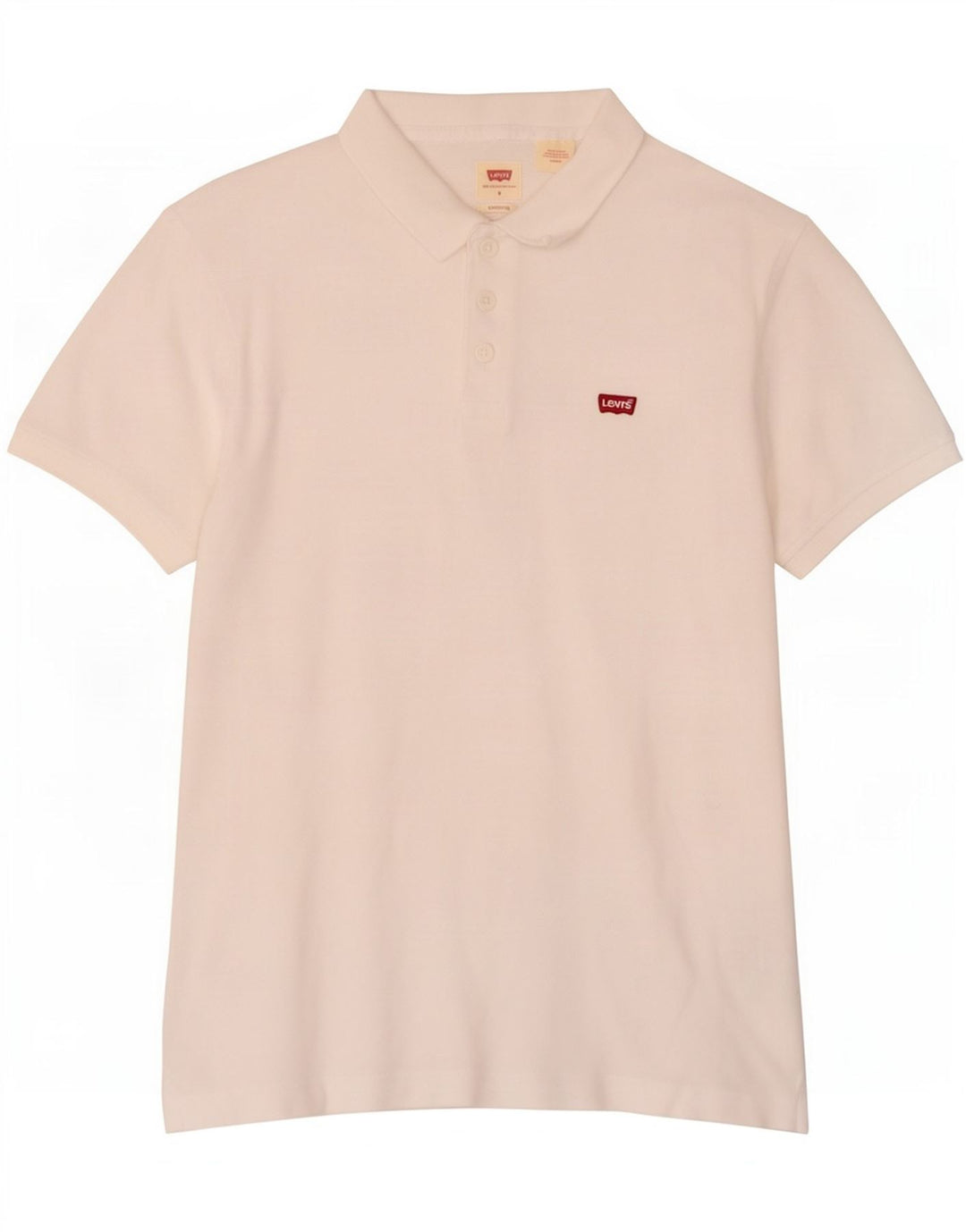 Levi's Mens Standard Polo Shirt Small White Cotton