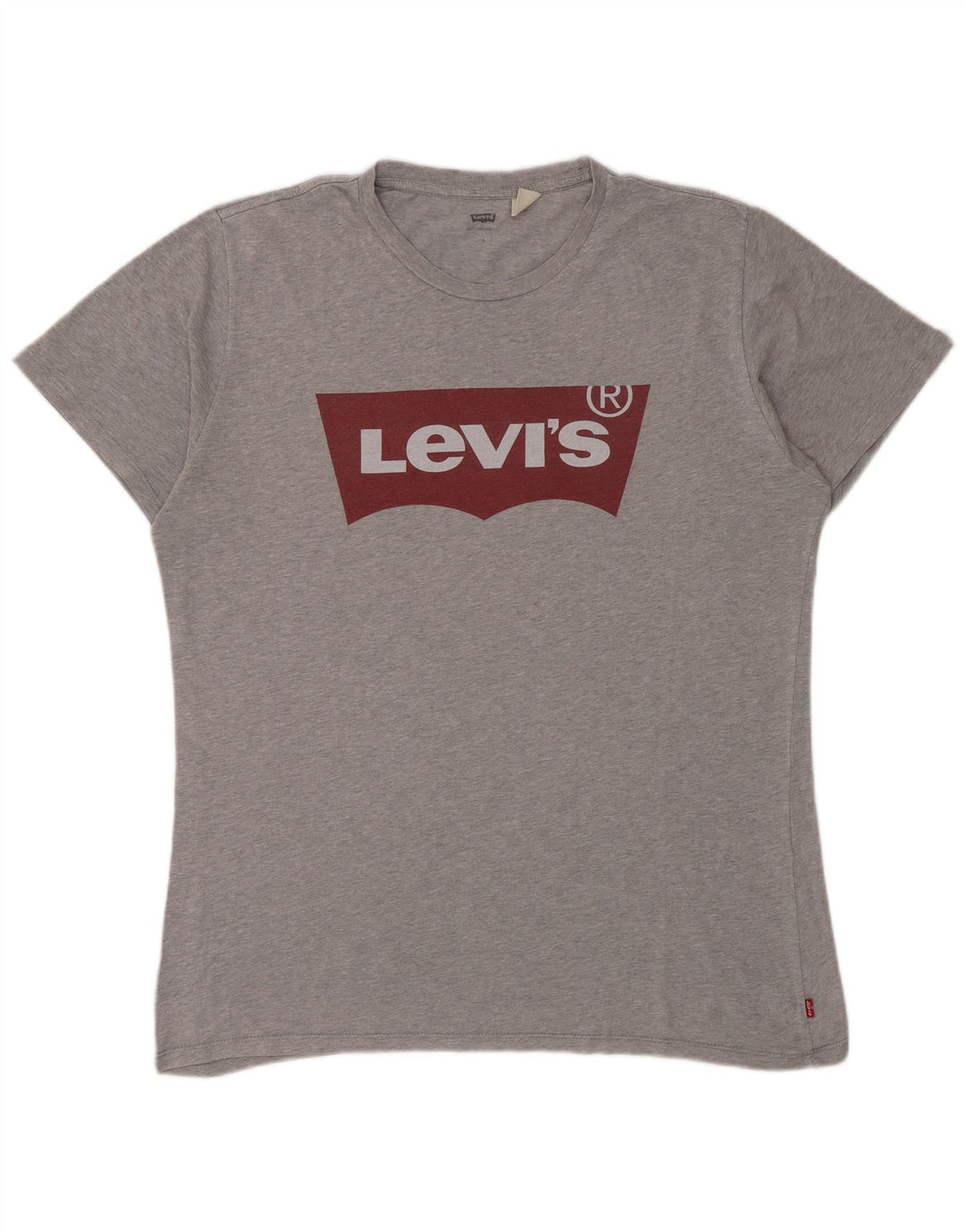 Levi's Mens Graphic T-Shirt Top Large Grey Flecked