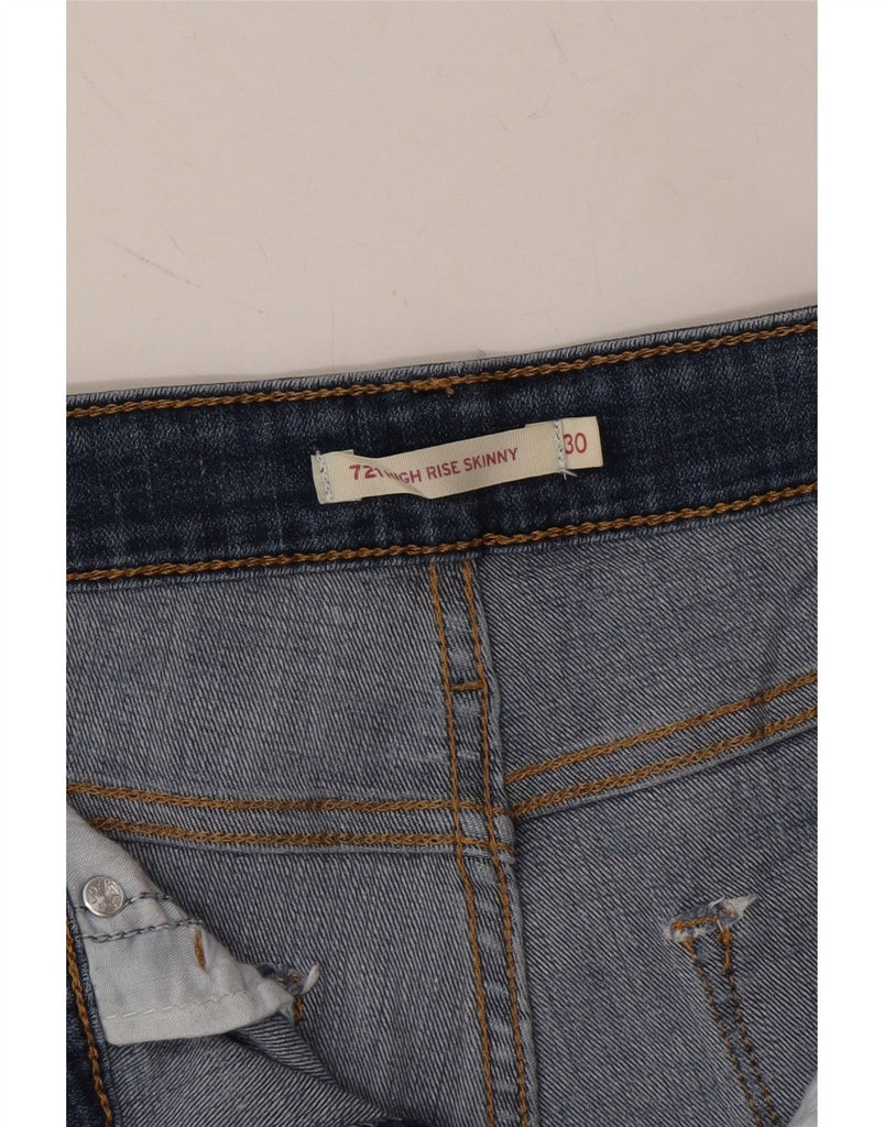 LEVI'S Womens 721 High Rise Skinny Jeans  W30 L33 Blue Vintage Levi's and Second-Hand Levi's from Messina Hembry 