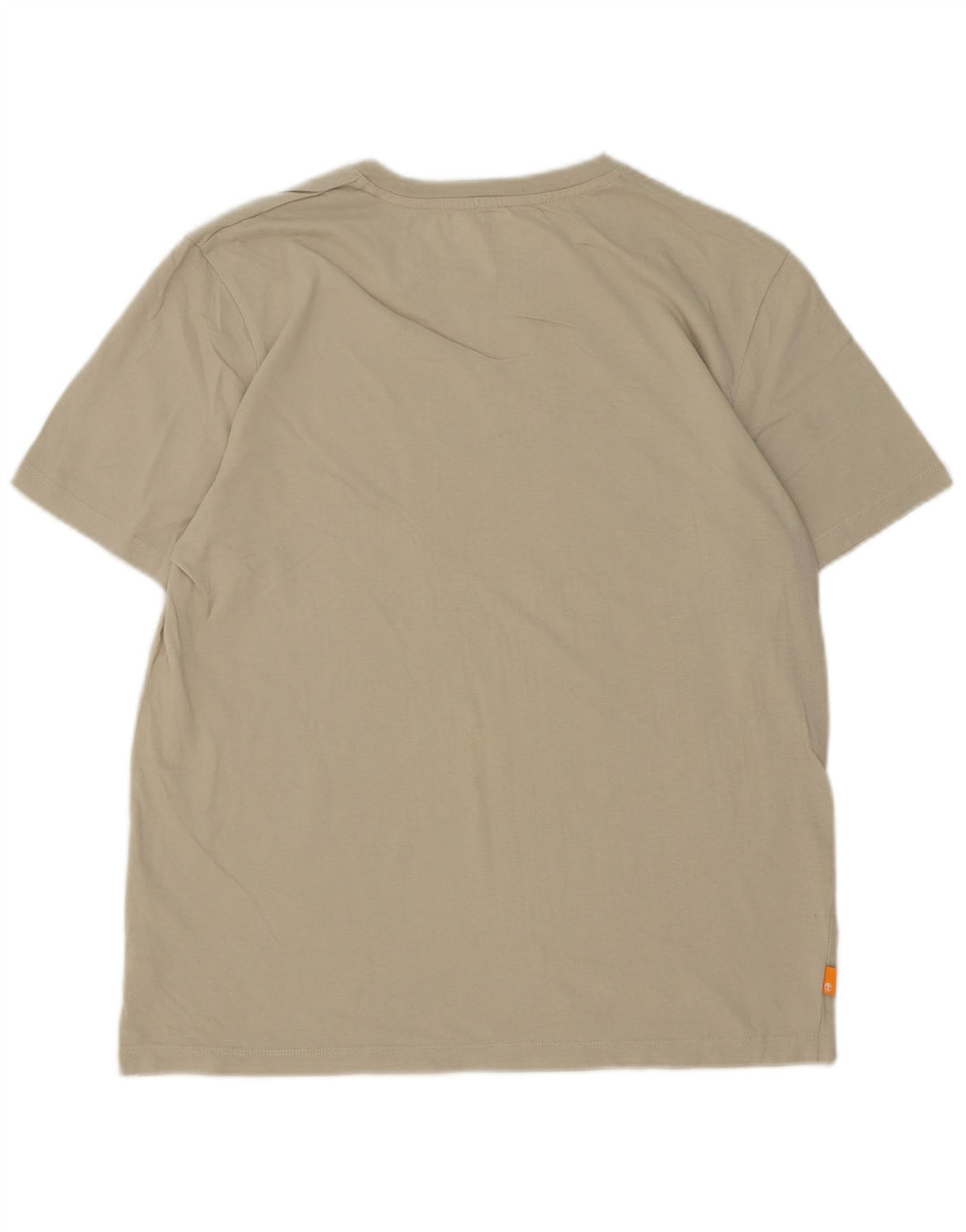 Timberland Mens Regular Fit Graphic T-Shirt Top Medium Beige Cotton