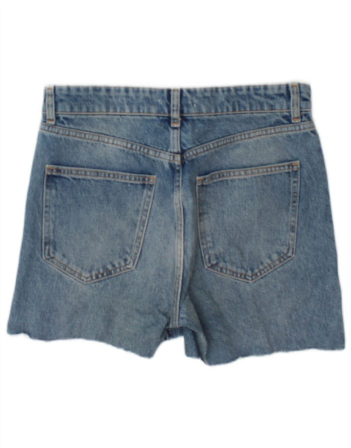 Zara Womens Denim Shorts EU 38 Small W28 Blue