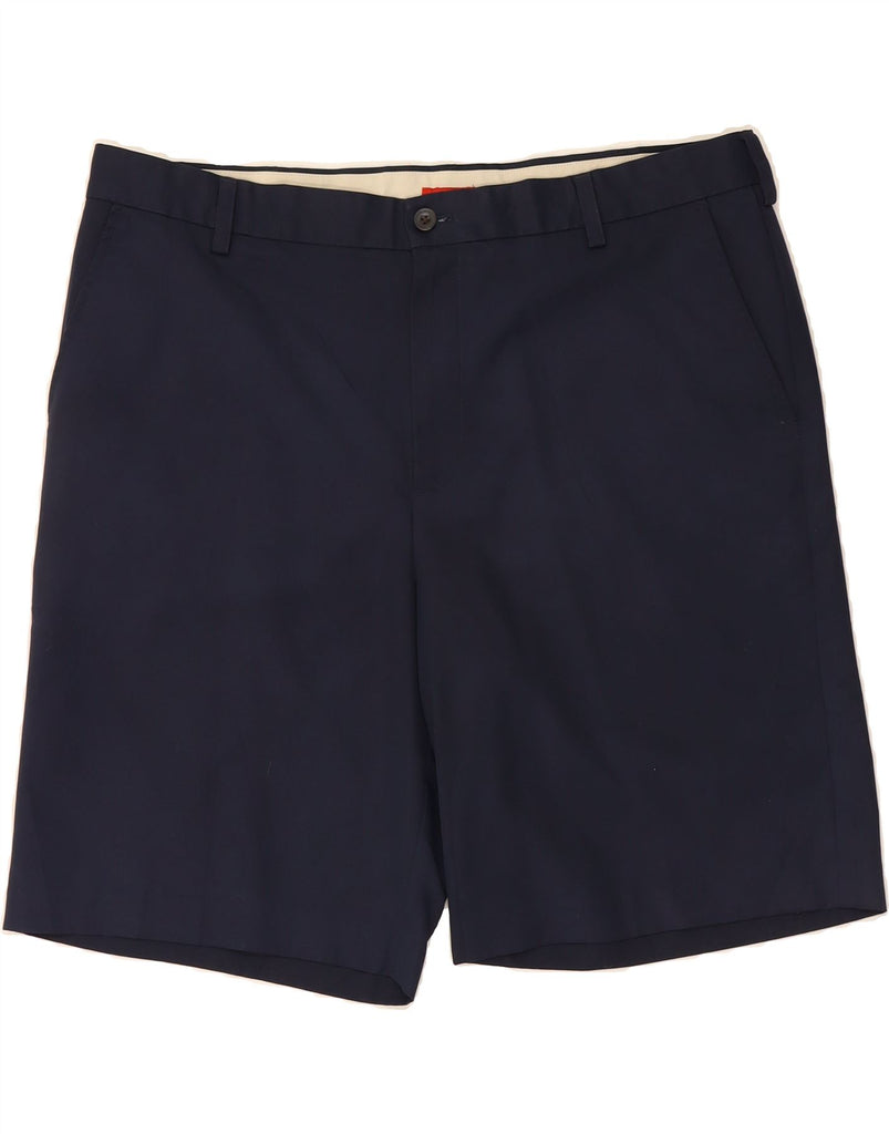 IZOD Mens Chino Shorts W40 XL Navy Blue Polyester Vintage Izod and Second-Hand Izod from Messina Hembry 