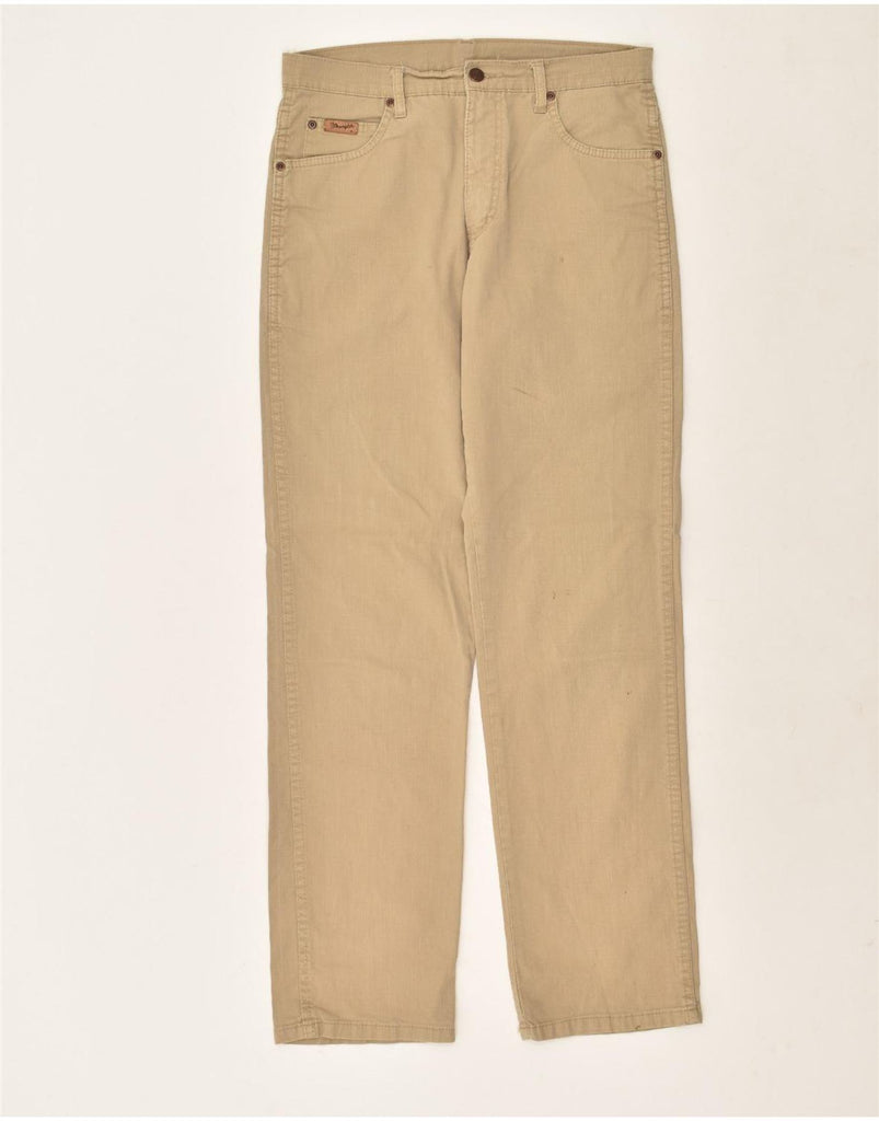 WRANGLER Mens Straight Jeans W31 L32  Beige Cotton | Vintage Wrangler | Thrift | Second-Hand Wrangler | Used Clothing | Messina Hembry 