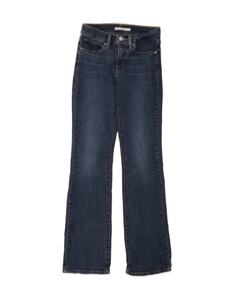 LEVI'S Womens 315 Shaping Bootcut Jeans W26 L32 Navy Blue Cotton Vintage Levi's and Second-Hand Levi's from Messina Hembry 