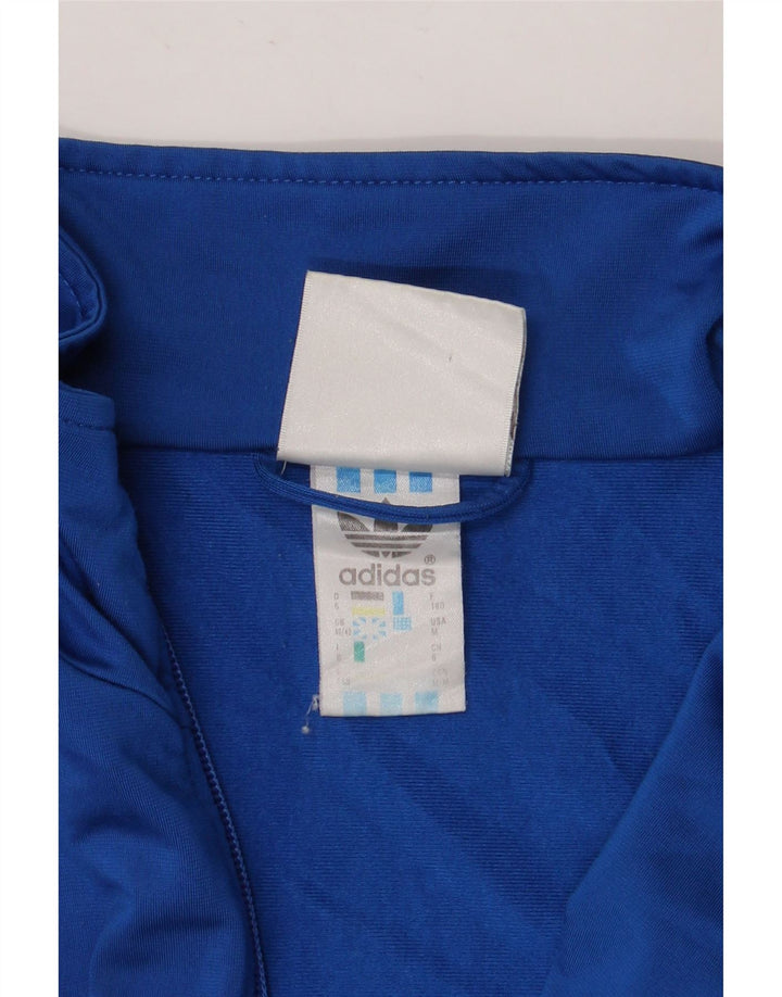 ADIDAS Mens Loose Fit Tracksuit Top Jacket UK 40/42 Medium Blue Polyester