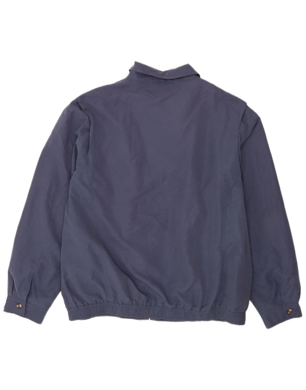 Bhs Mens Bomber Jacket UK 47/49 2XL Navy Blue Cotton