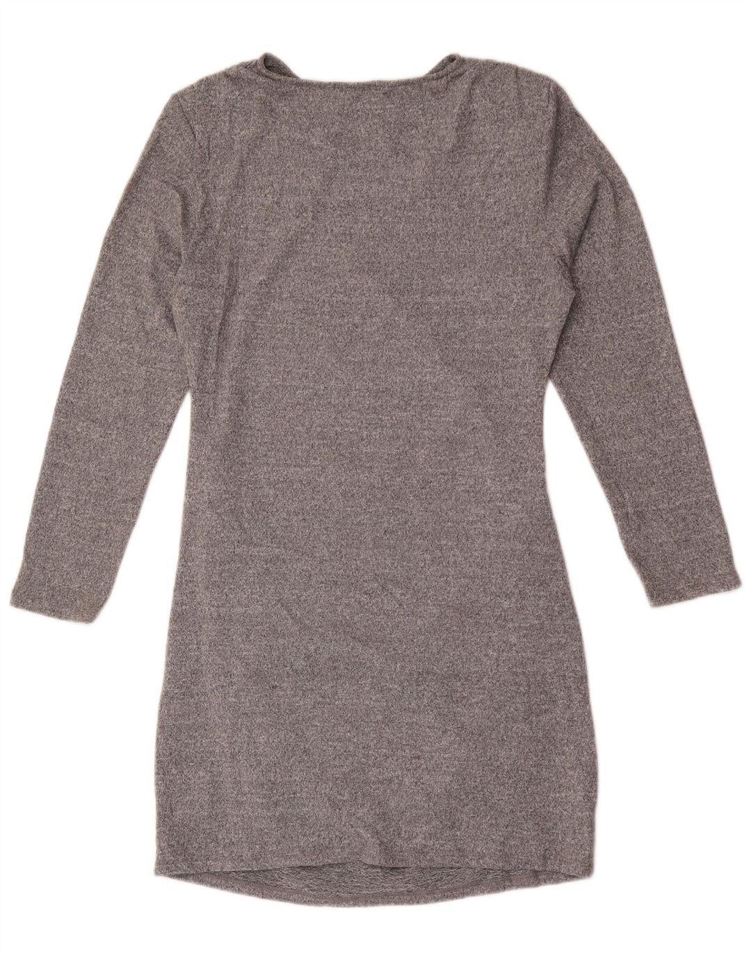 Marks & Spencer Womens Long Sleeve Sheath Dress UK 14 Medium Grey Flecked