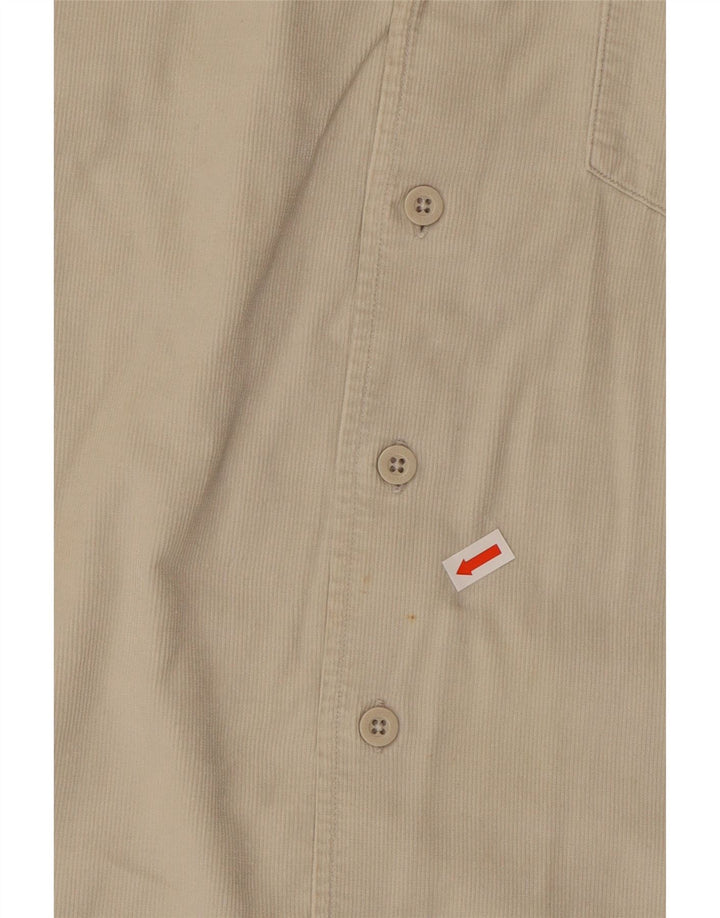 KENVELO Mens Corduroy Shirt Medium Beige Cotton Vintage Kenvelo and Second-Hand Kenvelo from Messina Hembry 