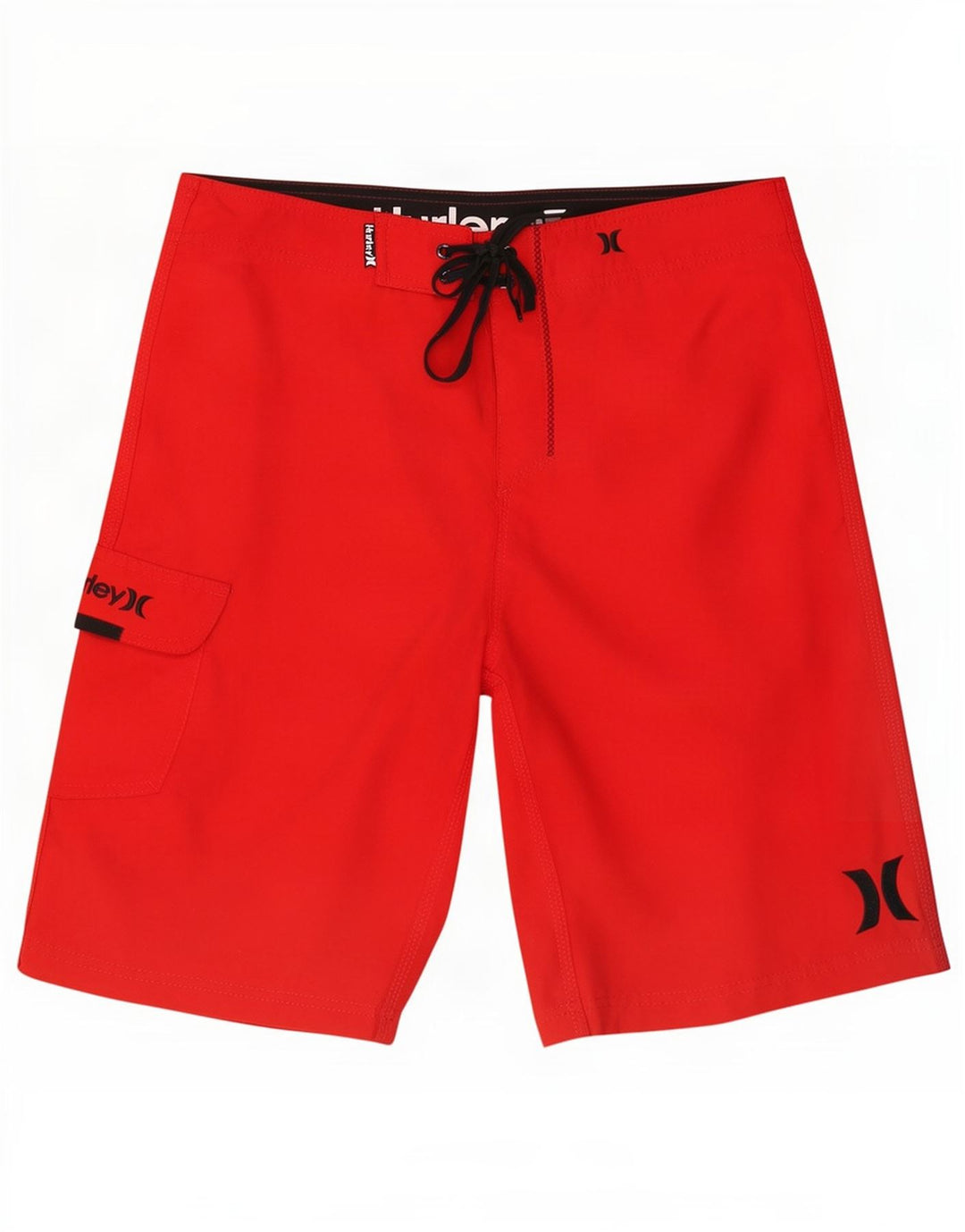Hurley Mens Swimming Shorts Medium Red Polyester