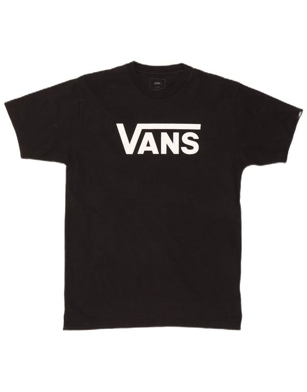 Vans Mens Classic Fit Graphic T-Shirt Top Medium Black Cotton