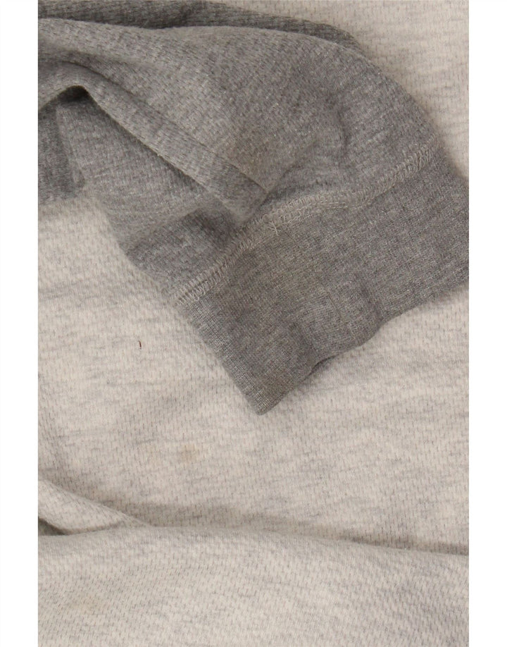 Rip Curl Mens Hooded Top Long Sleeve Medium Grey Colourblock Cotton