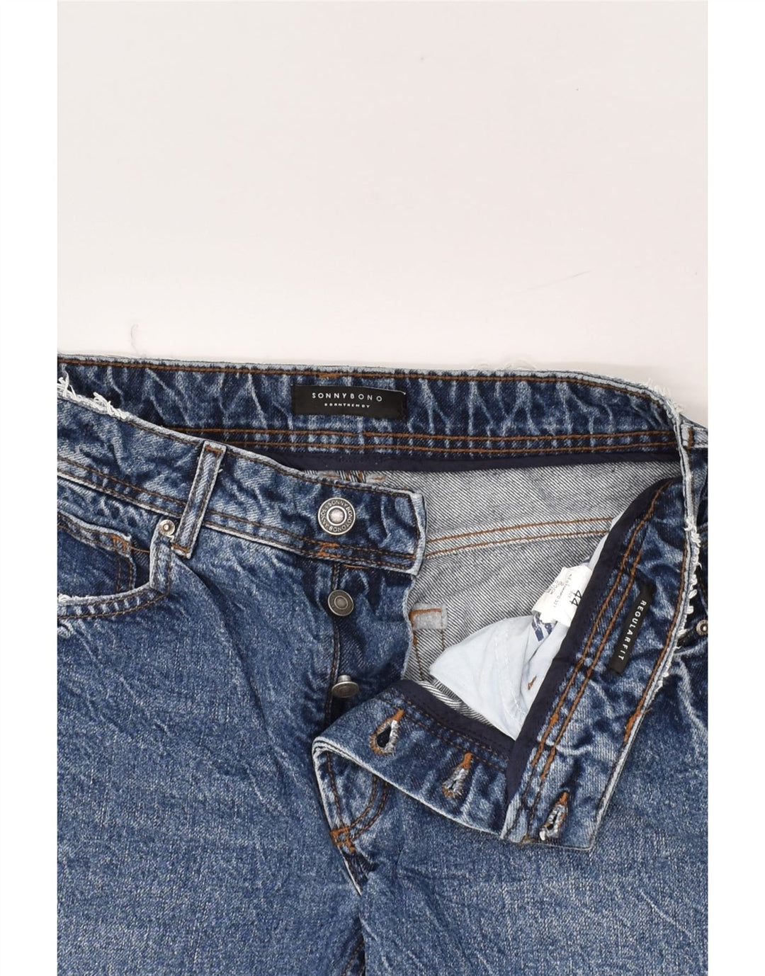SONNYBONO Womens Tapered Jeans IT 44 Medium W30 L28  Blue Cotton | Vintage Sonnybono | Thrift | Second-Hand Sonnybono | Used Clothing | Messina Hembry 