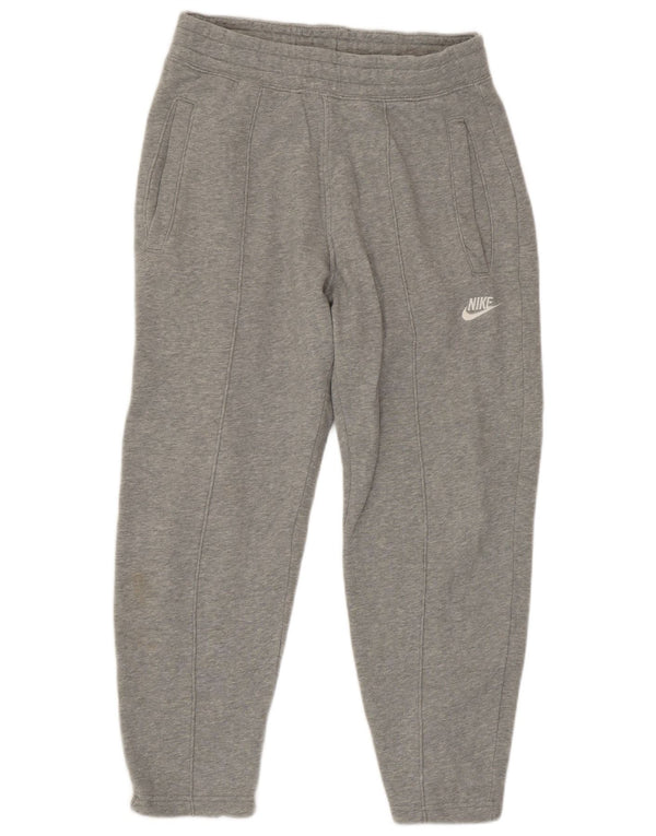 Nike Mens Regular Fit Tracksuit Trousers Medium Grey Cotton