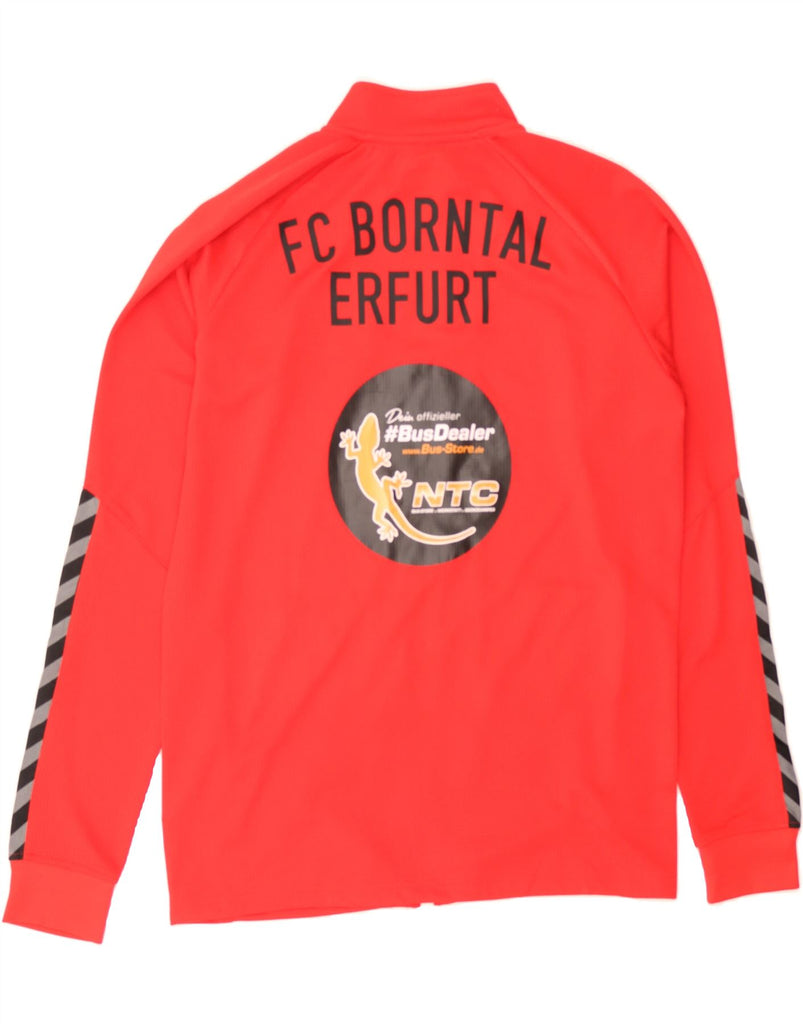 HUMMEL Mens Graphic Tracksuit Top Jacket Medium Red Colourblock Polyester Vintage Hummel and Second-Hand Hummel from Messina Hembry 