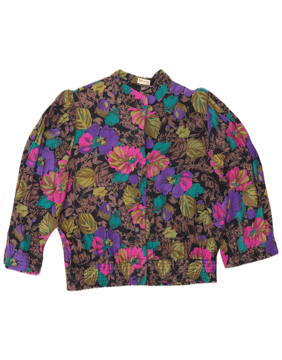 Felicia Womens 3/4 Sleeve Shirt Blouse IT 44 Medium Multicoloured Floral