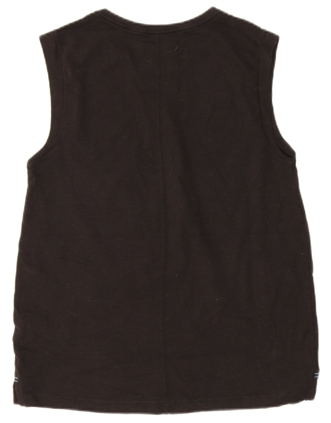 Fat Face Womens Vest Top UK 10 Small Black Cotton
