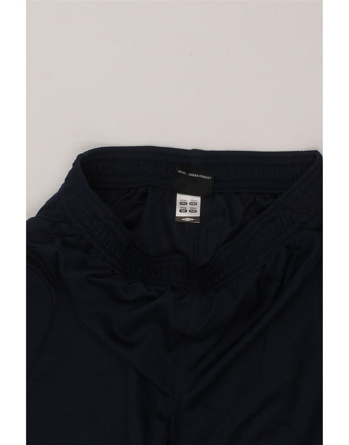 UMBRO Boys Sport Shorts 6-7 Years  Navy Blue Polyester Vintage Umbro and Second-Hand Umbro from Messina Hembry 