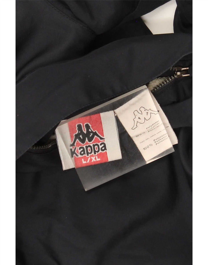 Kappa Mens Hooded Reversible Windbreaker Jacket UK 40 Large Navy Blue