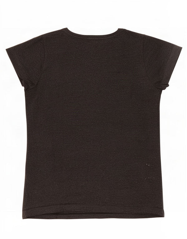 Diesel Womens Graphic T-Shirt Top UK 10 Small Grey