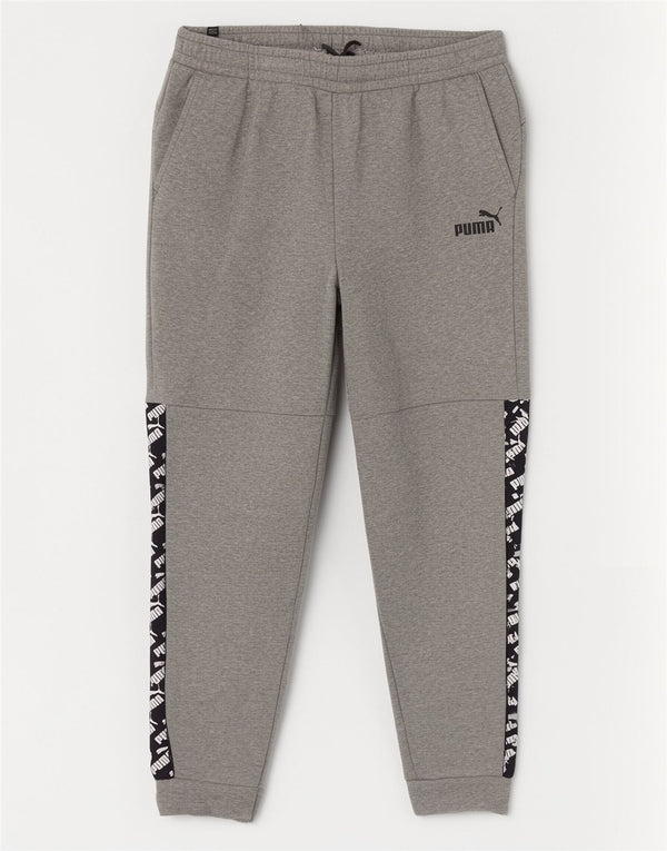 Puma Mens Tracksuit Trousers Joggers 2XL W40 L31 Grey Colourblock Sports