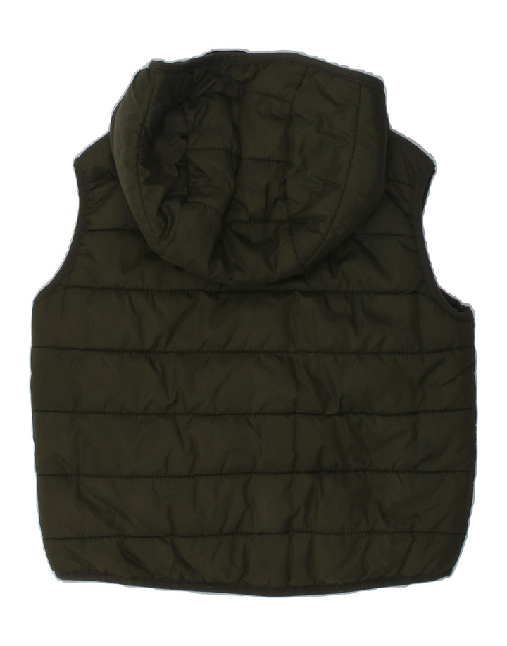 PETER STORM Boys Hooded Padded Gilet 3-4 Years Khaki Polyamide | Vintage Peter Storm | Thrift | Second-Hand Peter Storm | Used Clothing | Messina Hembry 