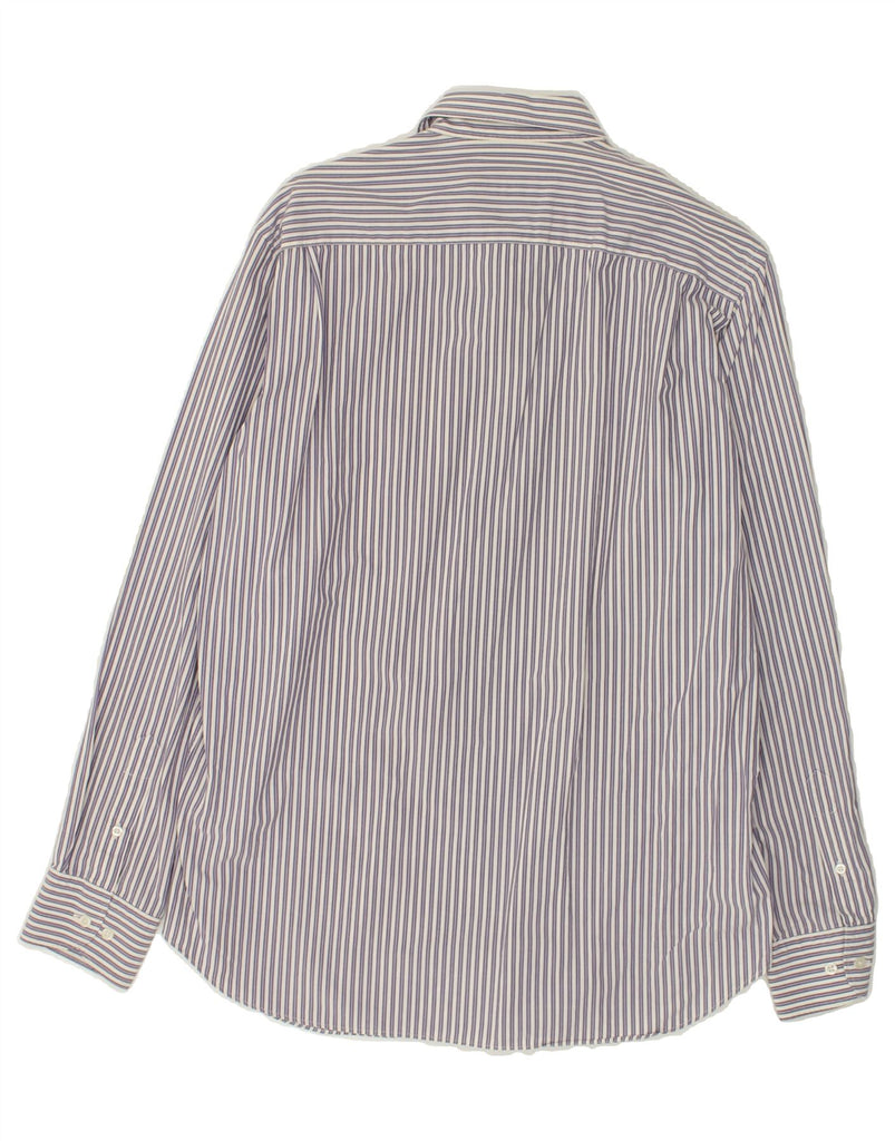 MASSIMO DUTTI Mens Shirt Large Purple Striped Cotton | Vintage Massimo Dutti | Thrift | Second-Hand Massimo Dutti | Used Clothing | Messina Hembry 