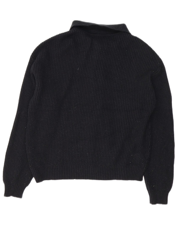 Marks & Spencer Womens Cardigan Sweater UK 14 Medium Black Viscose