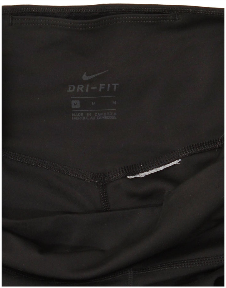 Nike Womens Dri Fit Leggings UK 12 Medium  Black