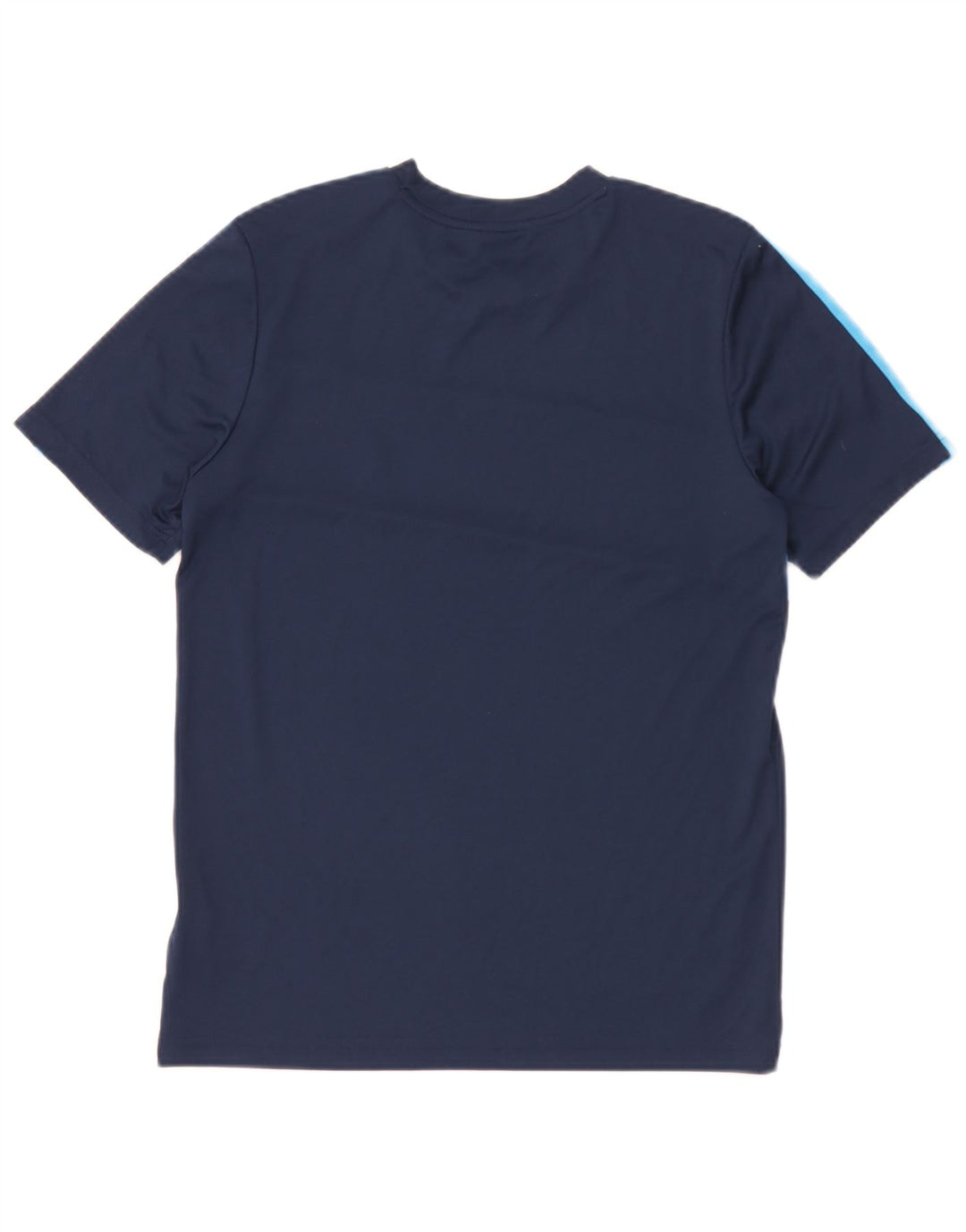 Adidas Boys T-Shirt Top 13-14 Years Navy Blue Colourblock Polyester