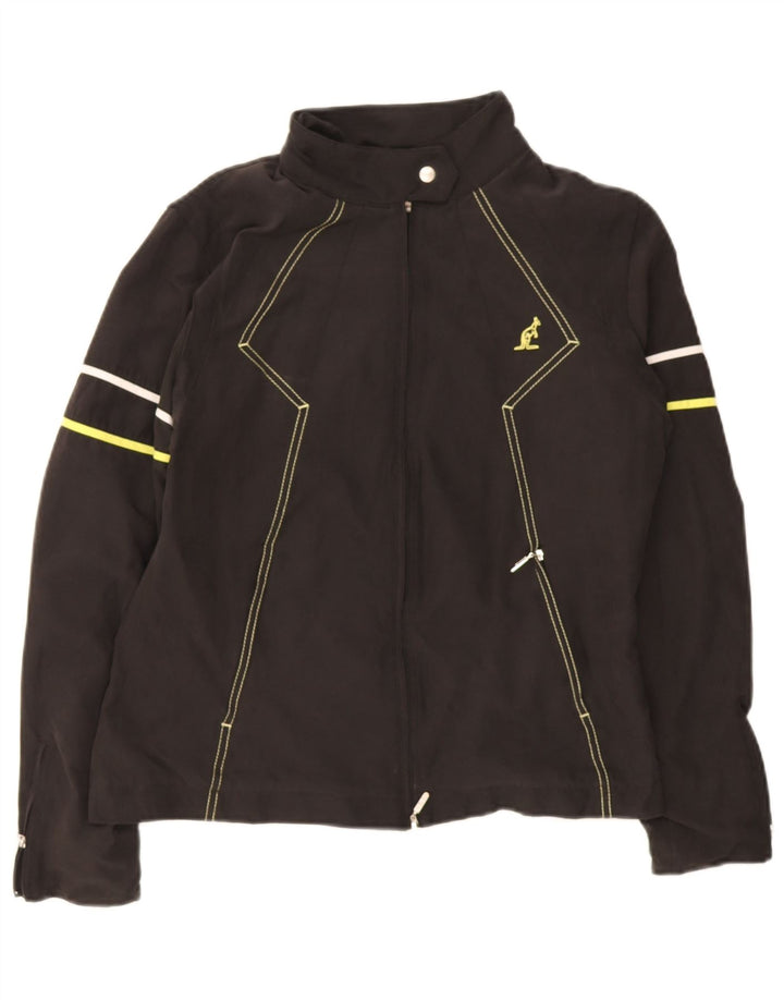 AUSTRALIAN L'ALPINA Mens Bomber Jacket IT 46 Small Black Polyester