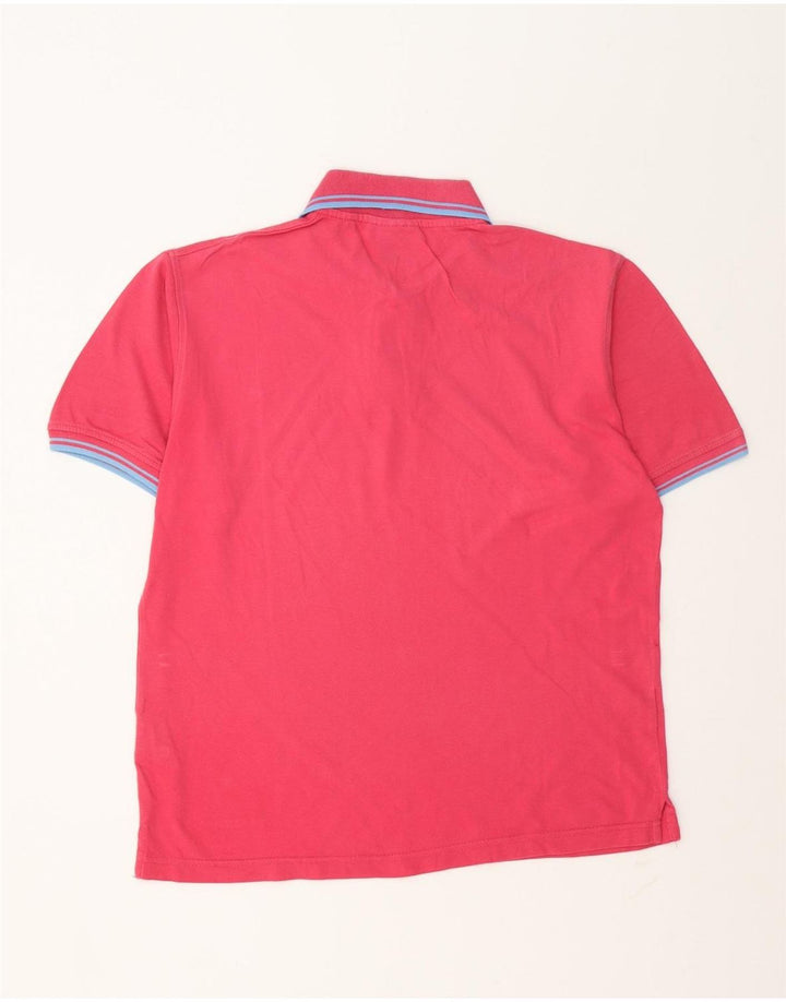 Diadora Mens Polo Shirt Medium Pink Cotton