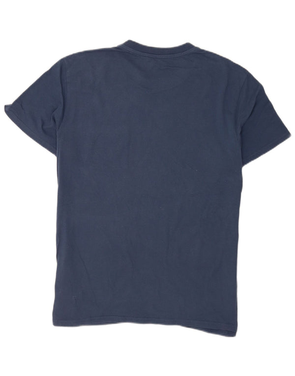 Billabong Mens T-Shirt Top Medium Navy Blue Cotton